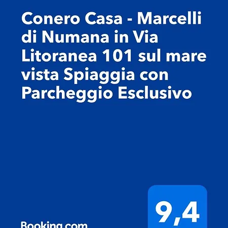 Conero Casa - Di Numana In Via Litoranea 101 Sul Mare Vista Con Parcheggio Esclusivo Apartamento Marcelli